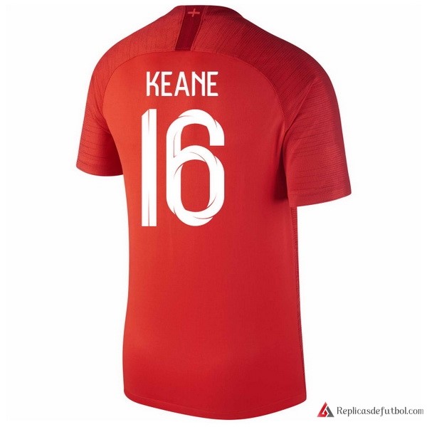 Camiseta Seleccion Inglaterra Segunda equipación Keane 2018 Rojo
